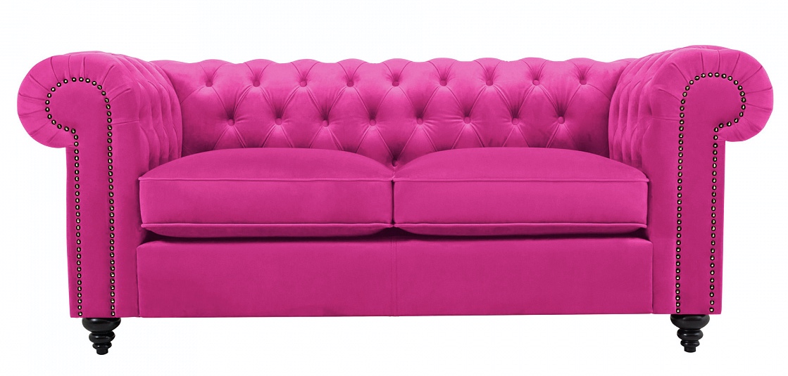 Диван Честер Классик 2-х местный Розовый