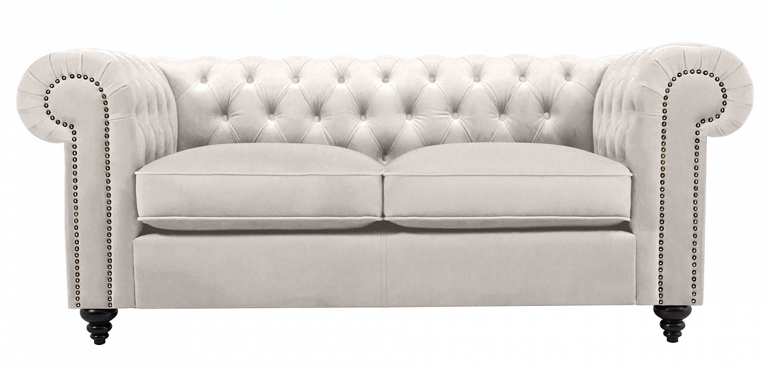 Диван Честер Классик 2-х местный Белый