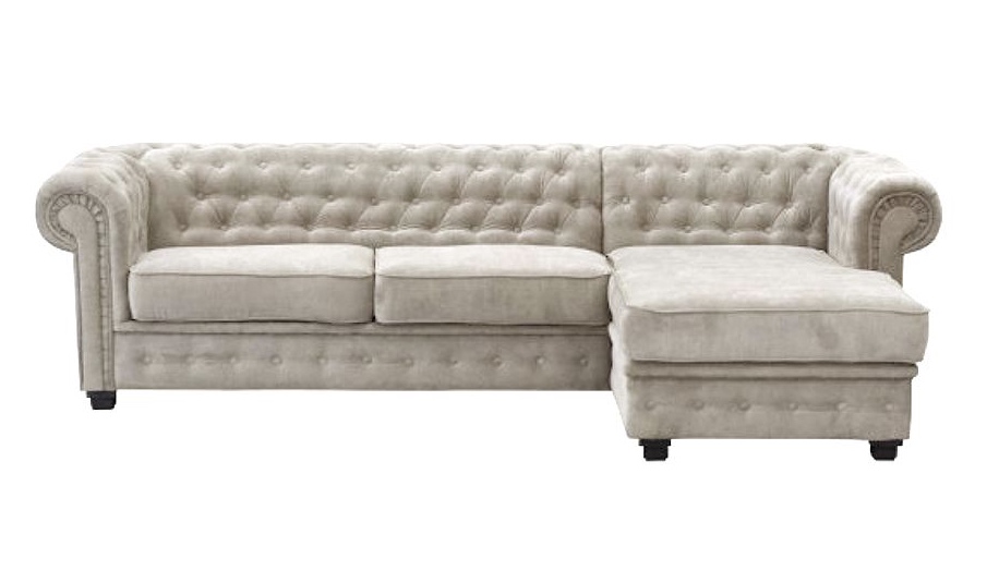 Диван Честер угловой Бежевый