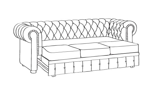 Диваны Честер раскладные